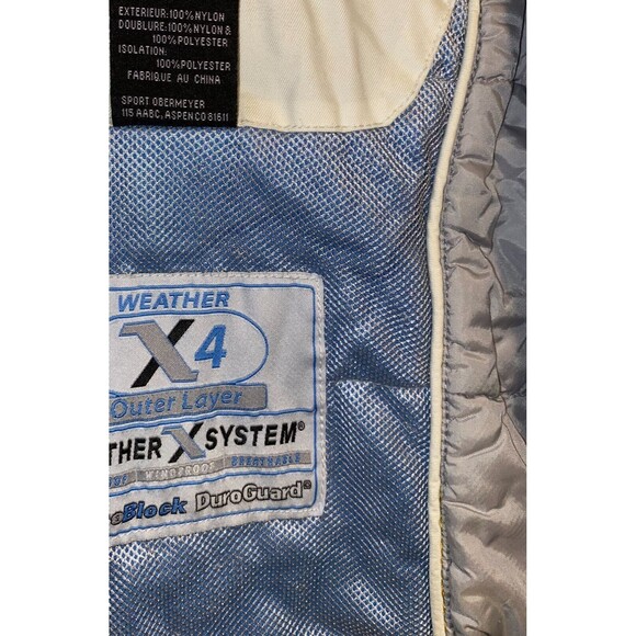 Obermeyer Alt3 Ski Jacket Women Large Blue Hydroblock Fusion Weather X4 Full-Zip - Picture 15 of 16
